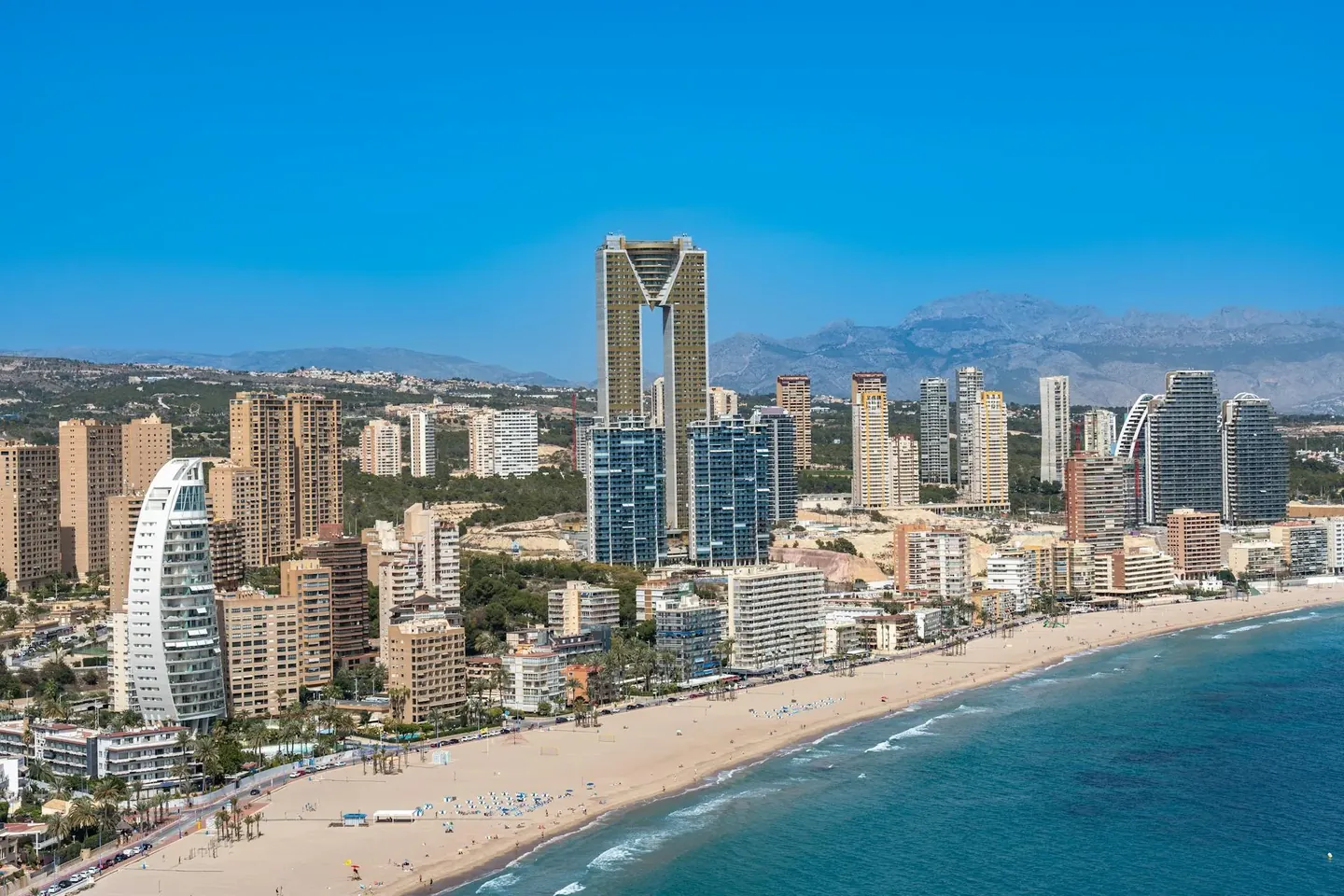 Spain city and beach